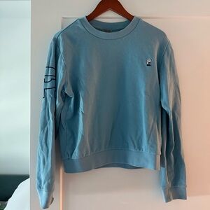 PE nation- baby blue sweatshirt. Worn condition.